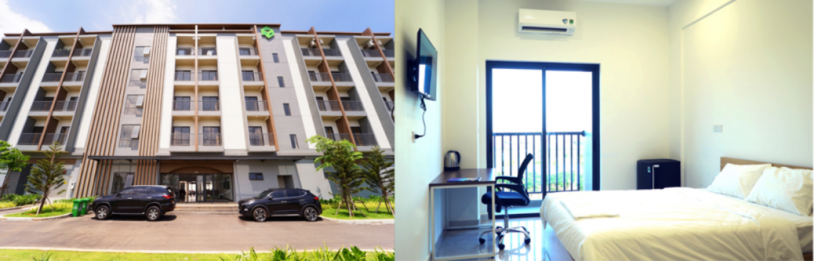 Khu nhà ở tiện nghi cho cán bộ nhân viên lao động của Tập đoàn NovaGroup tại NovaWorld Phan Thiet.