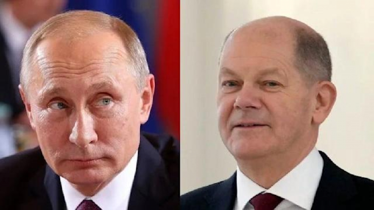 Tổng thống Nga Vladimir Putin đã điện đàm với Thủ tướng Đức Olaf Scholz. Ảnh: Reuters