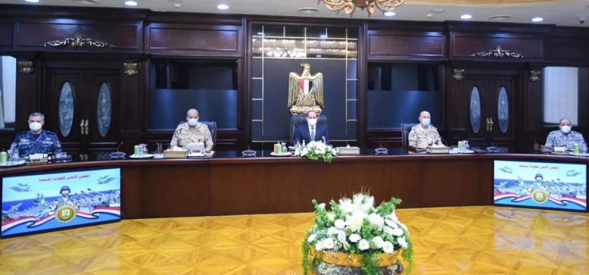 Tổng thống Ai Cập Abdel Fattah El-Sisi khẳng định quyết tâm loại bỏ khủng bố ở bán đảo Sinai - Ảnh: Elbalad