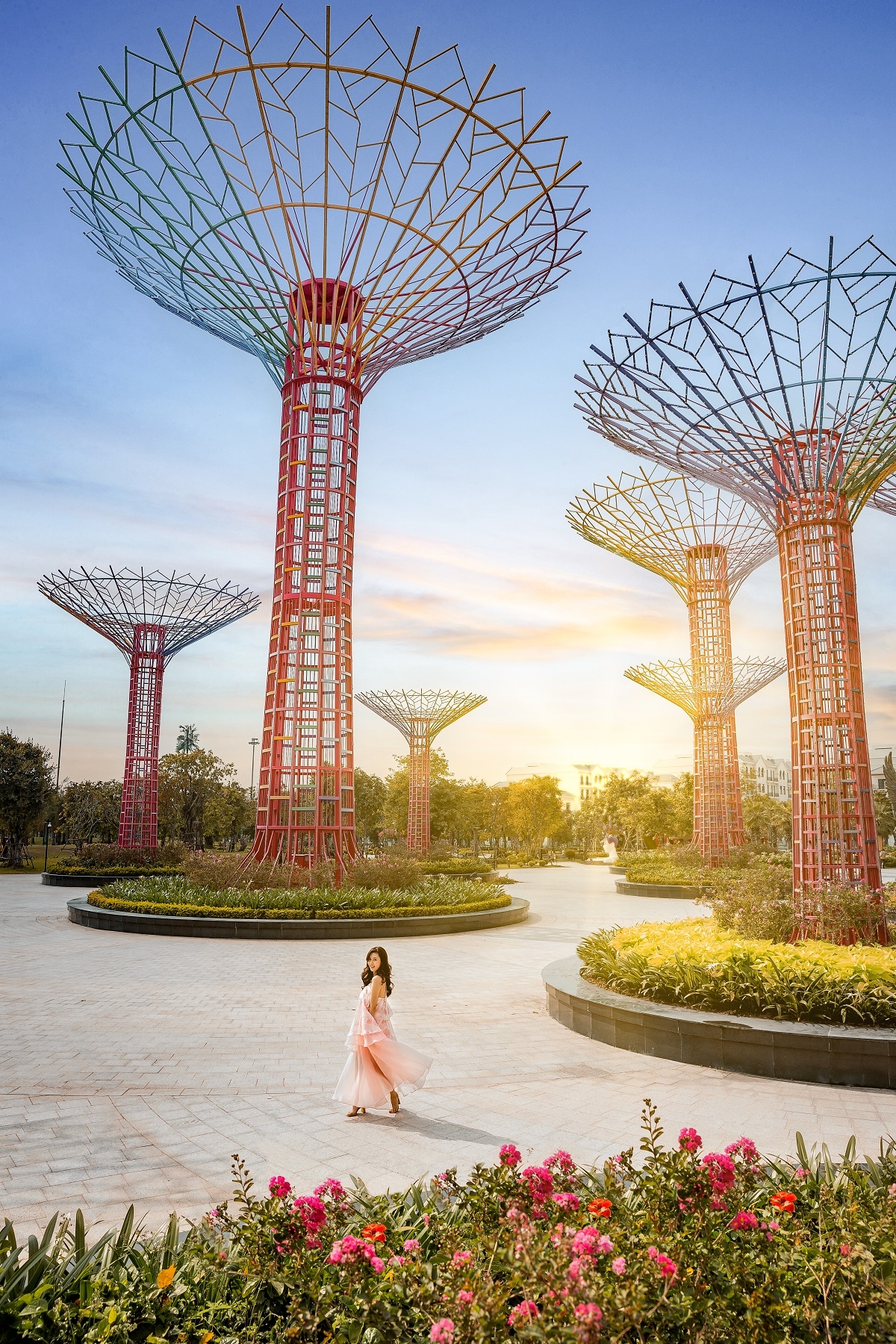 Thả dáng thoả thích để có được những bức hình đẹp như tại Singapore.