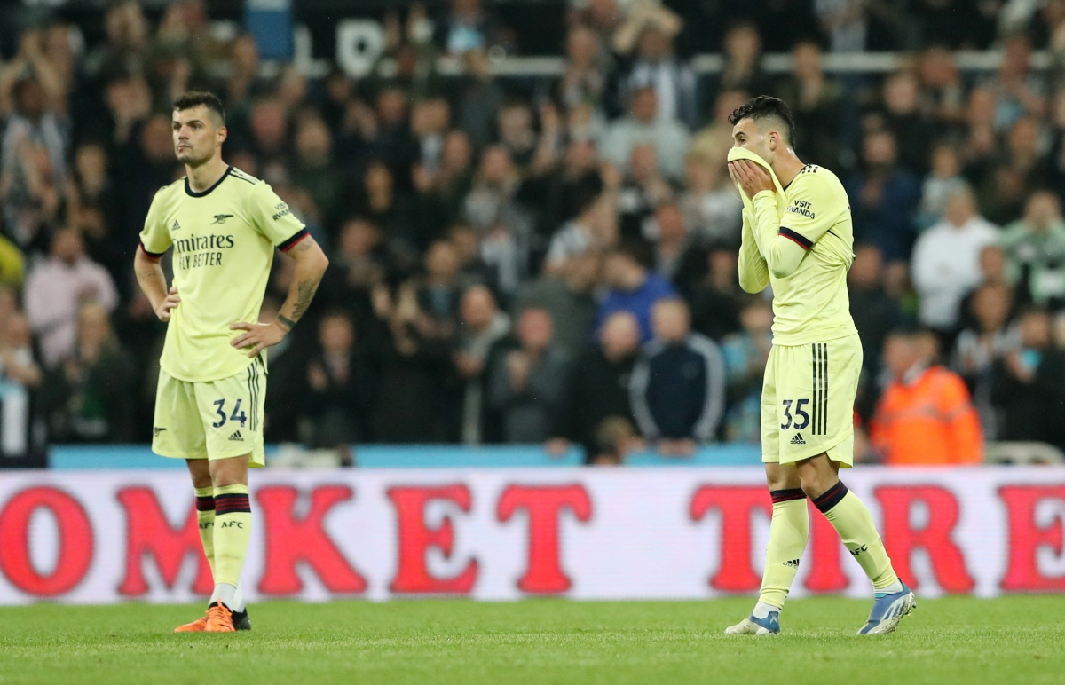 Arsenal gần hết cơ hội dự Cúp C1 châu Âu mùa sau. (Ảnh: Reuters).