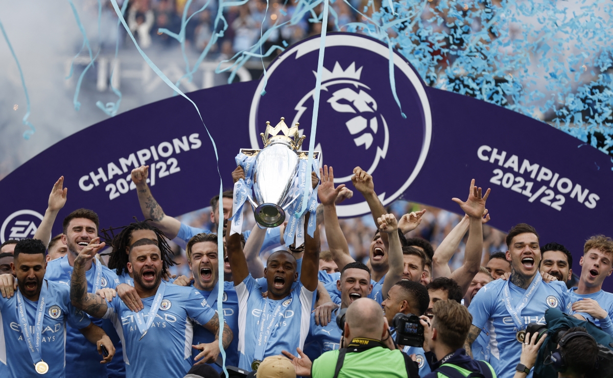 Man City vô địch Ngoại hạng Anh 2021/2022. (Ảnh: Reuters).