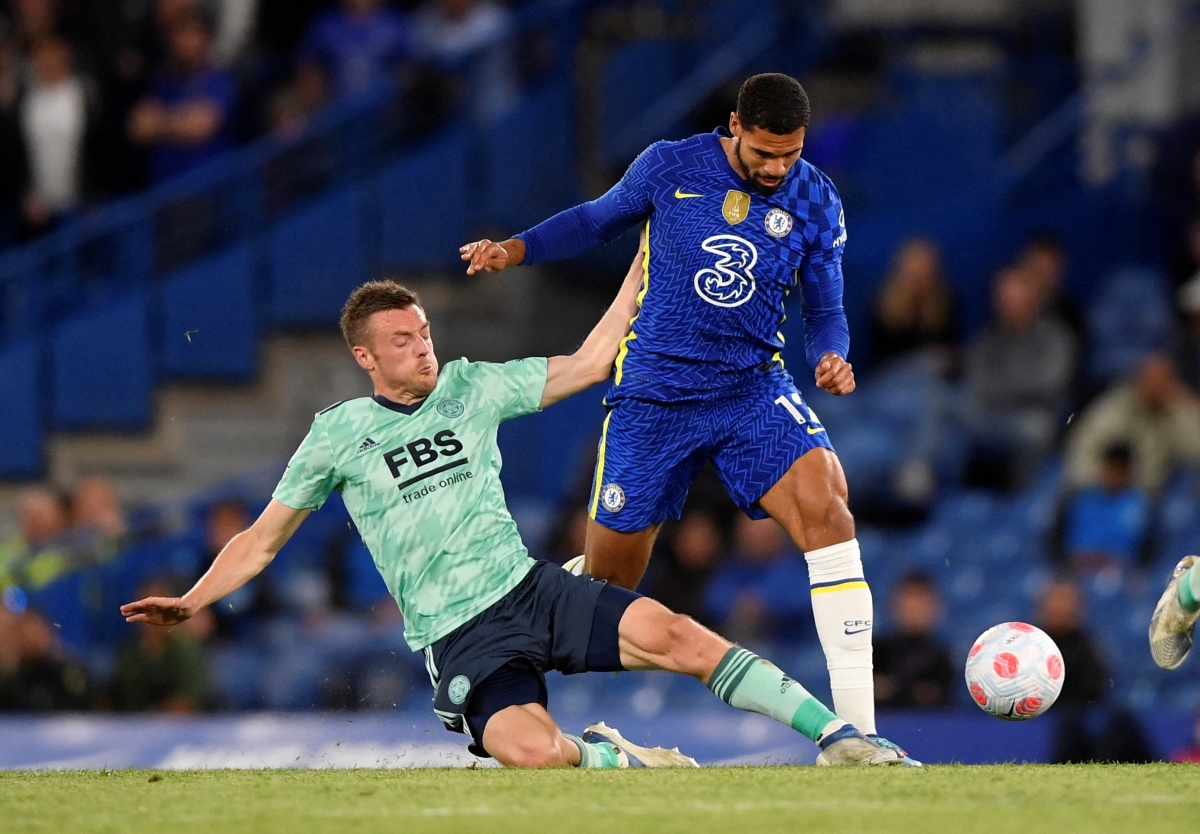 Chelsea hòa Leicester 1-1. (Ảnh: Reuters).