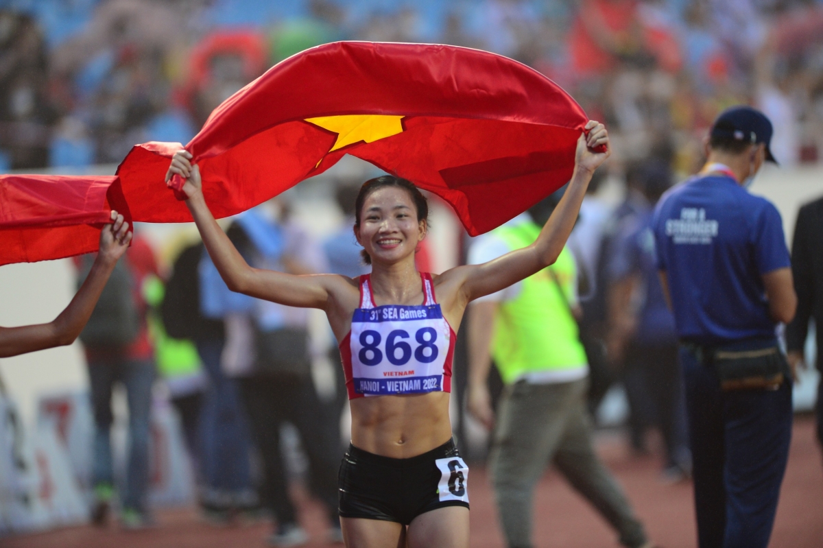 Nguyễn Thị Oanh bảo vệ thành công HCV SEA Games. (Ảnh: Dương Thuật)