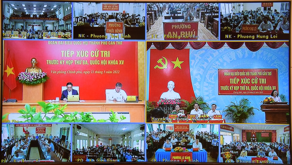 Tiếp xúc cử tri được tổ chức theo hình thức trực tuyến