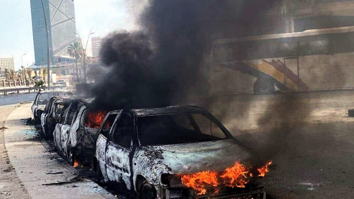 Đụng độ bùng phát tại Thủ đô Tripoli của Libya. (Ảnh: Alittihad)