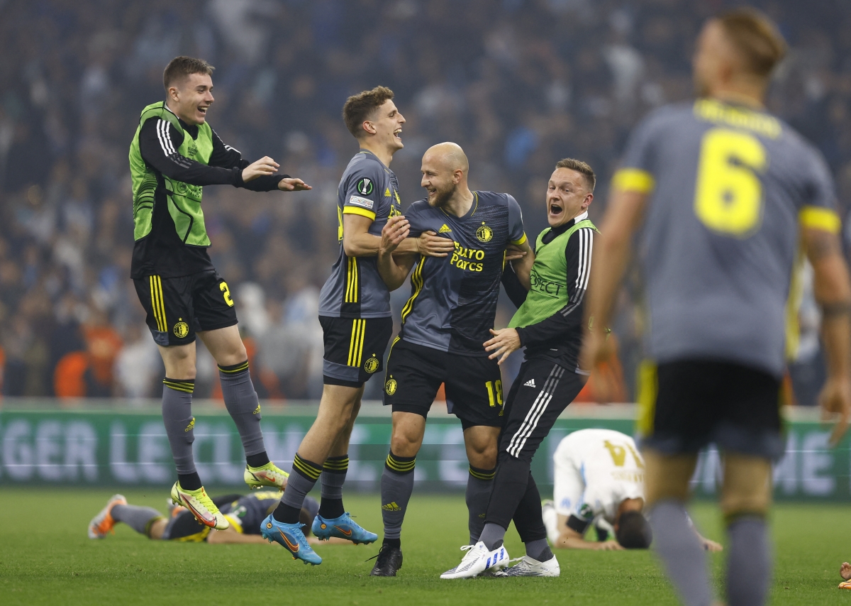 Feyenoord vượt qua Marseille để trở thành đối thủ của AS Roma. (Ảnh: Getty)