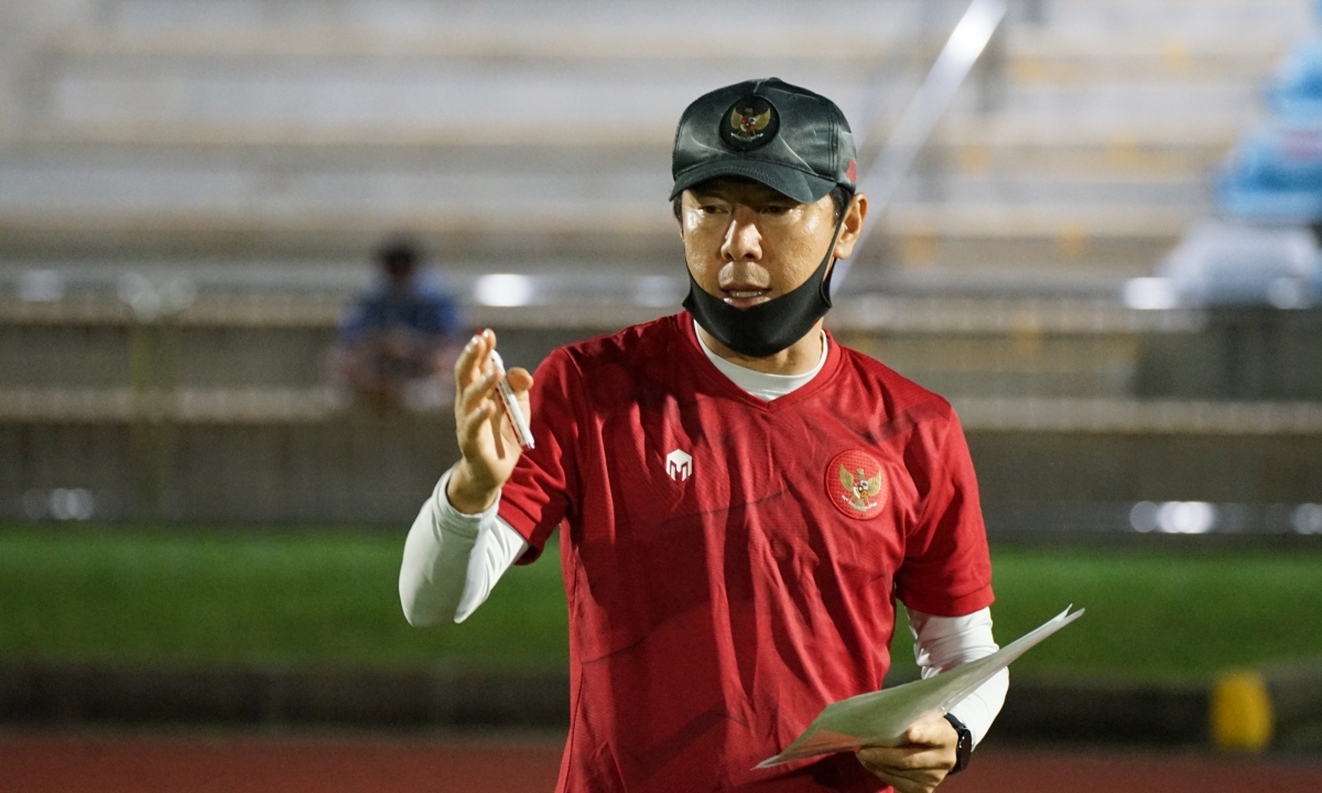HLV Shin Tae Yong của U23 Indonesia. (Ảnh: PSSI)