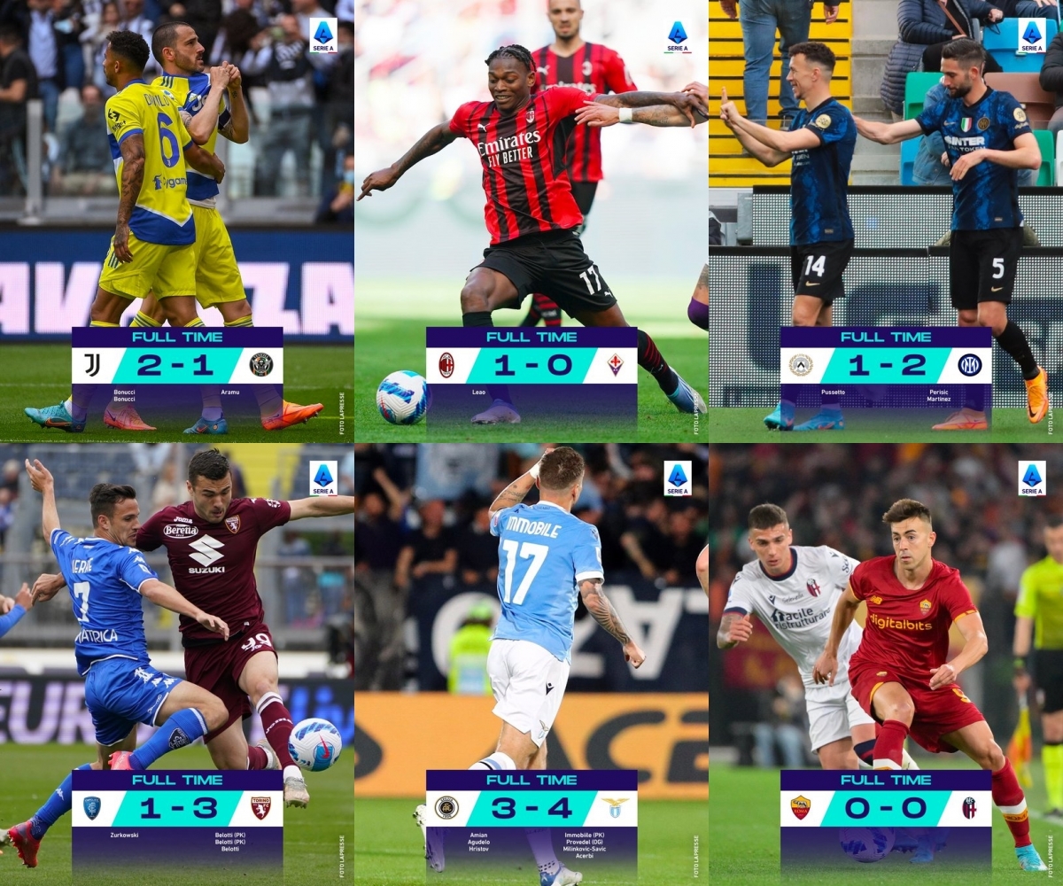Kết quả loạt trận Serie A ngày Chủ nhật. (Ảnh: Calcio)