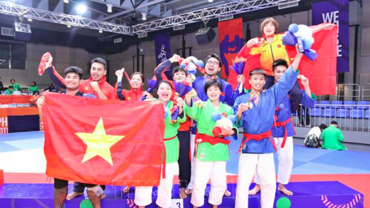 Kurash có thể mở hàng HCV cho Đoàn Thể thao Việt Nam tại SEA Games 31 (Ảnh: TTXVN).