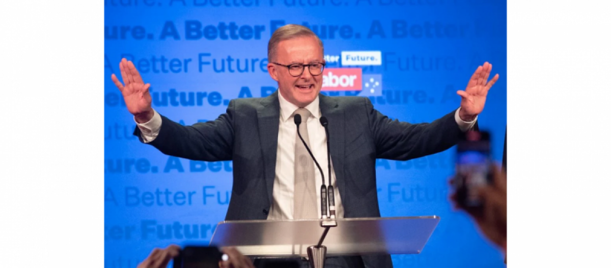Lãnh đạo Công đảng Anthony Albanese, người sẽ trở thành Thủ tướng thứ 31 của Australia. Nguồn: Janie Barret