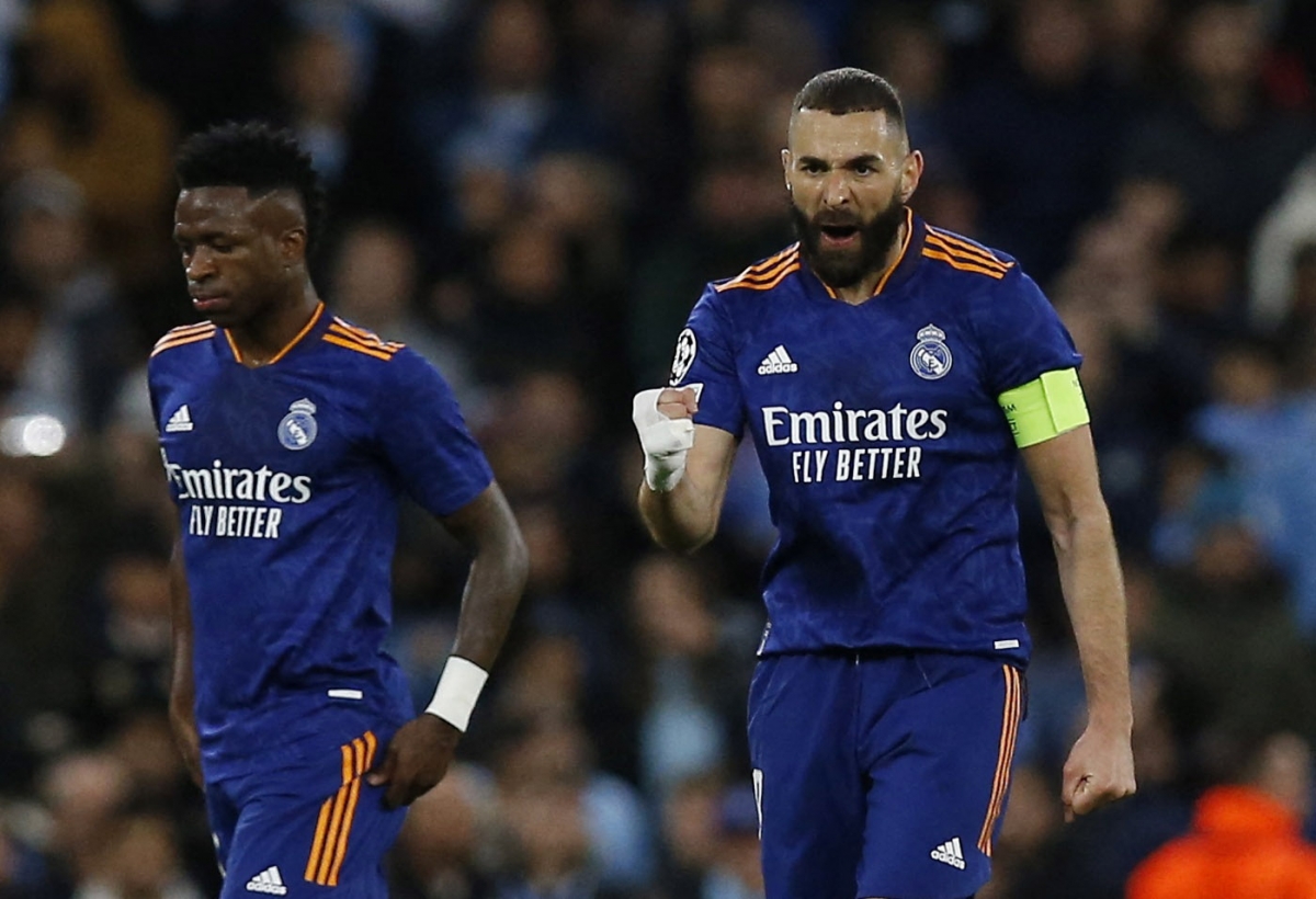 Benzema và đồng đội sẽ đọ sức với Man City (Ảnh: Reuters).