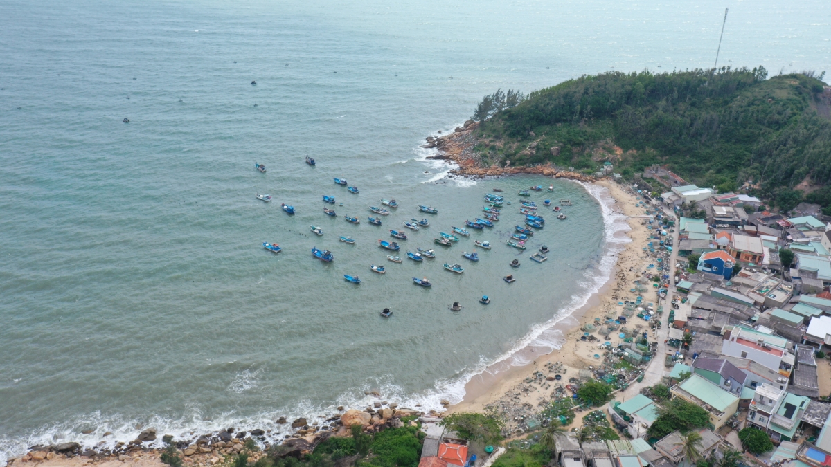 Một góc của xã Nhơn Hải, thành phố Quy Nhơn, tỉnh Bình Định.