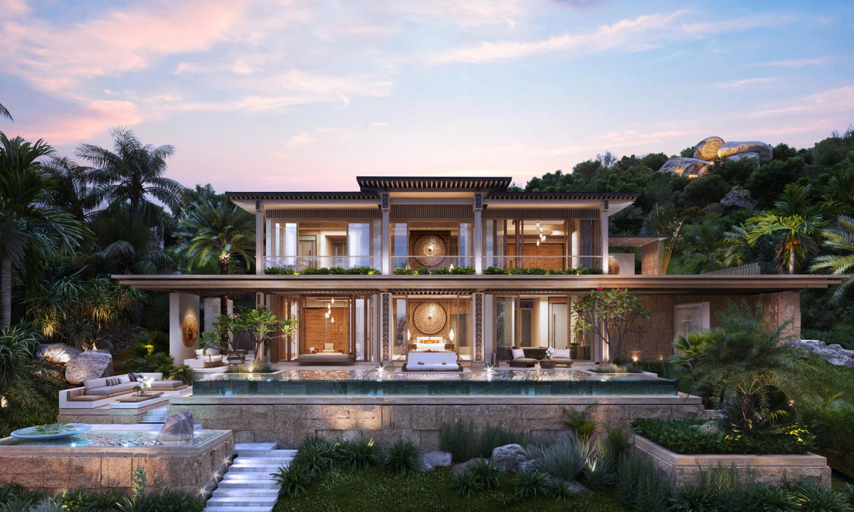 Các kiến trúc sư Pháp đã thổi hồn văn hóa bản địa vào từng đường nét thiết kết tại Rocko Bay Resort.