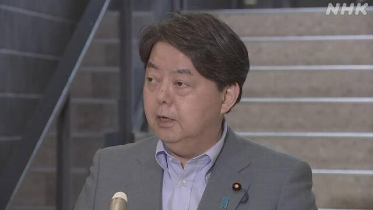 Ngoại trưởng Nhật Bản Hayashi Yoshimasa. Ảnh: NHK