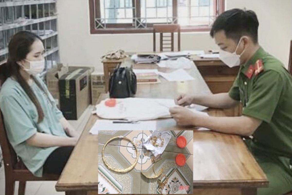 Đối tượng Lê Thị Xuyến bị khởi tố vì tội trộm cắp tài sản. Ảnh: CA.