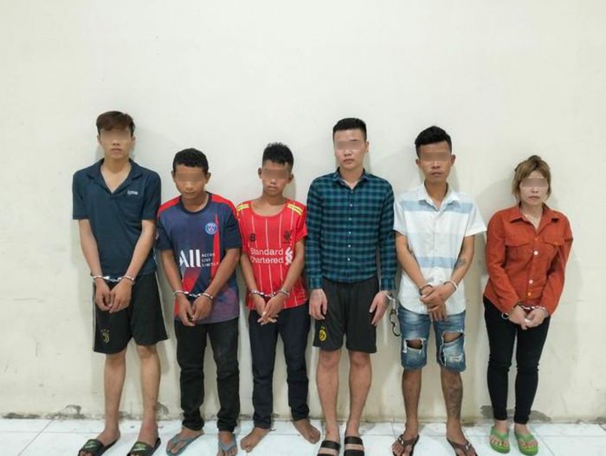 6 đối tượng bị bắt giữ.
