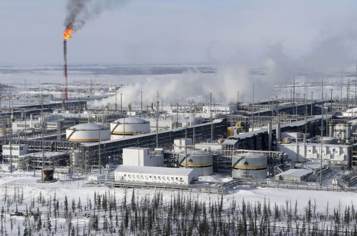 Một khu tổ hợp dầu khí của Nga tại Krasnoyarsk. Ảnh: Reuters