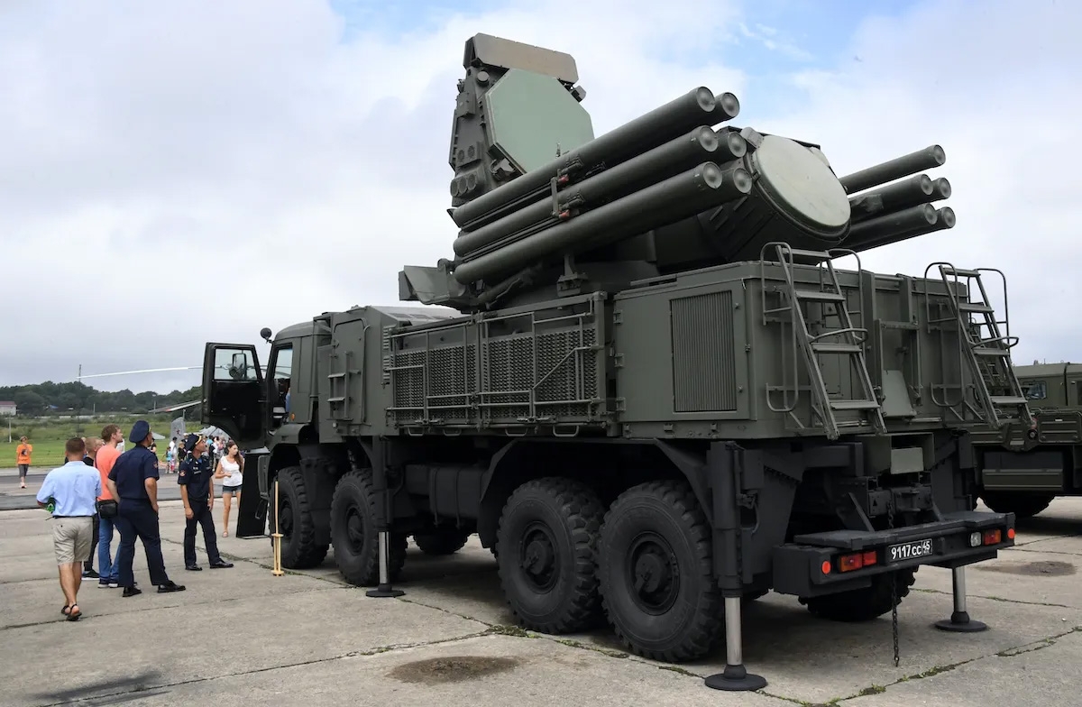 Hệ thống Pantsir-S tại Triển lãm quân sự ARMY 2020 ở Nga. Ảnh: Sputnik