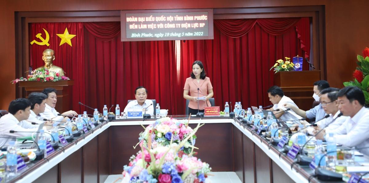 Đoàn ĐBQH tỉnh Bình Phước ghi nhận các ý kiến đề xuất của EVNSPC