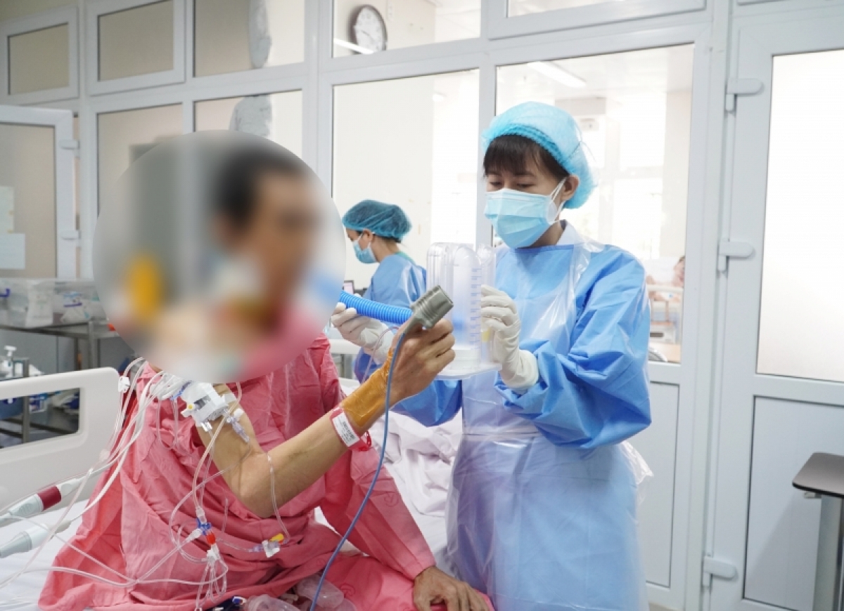 Một bệnh nhân xơ gan đã được ghép gan (Ảnh Bệnh viện Chợ Rẫy)
