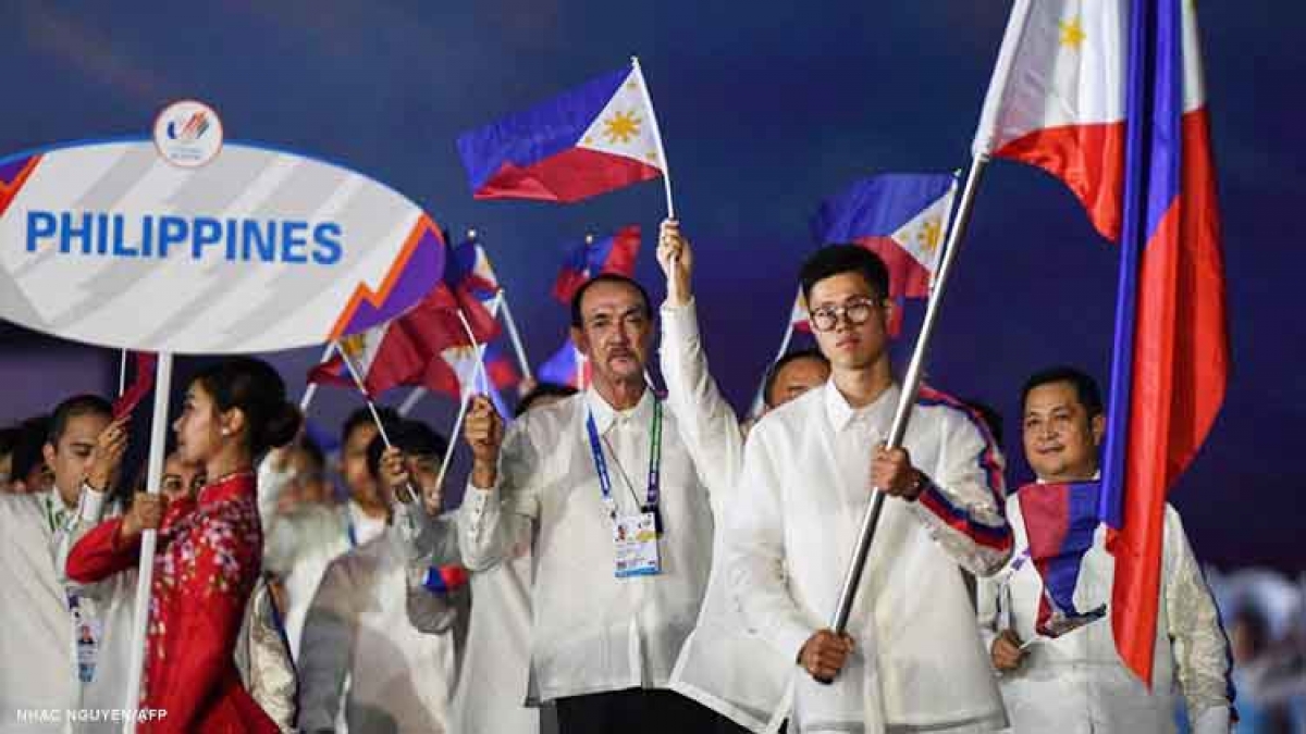 Đoàn thể thao Philippines tại Sea Games 31 (Nguồn : AFP)