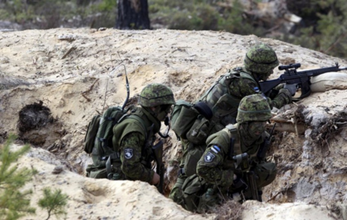 Một cuộc tập trận tại Estonia. (Ảnh:Sputnik)
