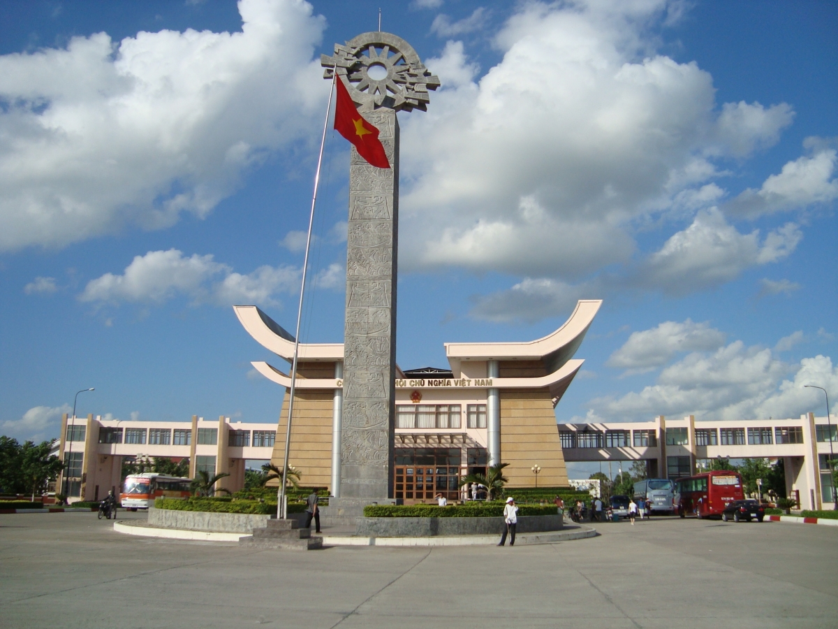 Cửa khẩu quốc tế Mộc Bài, tỉnh Tây Ninh. (Ảnh: KT)