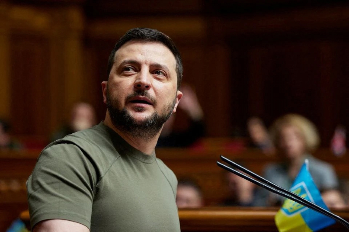 Tổng thống Ukraine Volodymyr Zelensky. Ảnh: Reuters