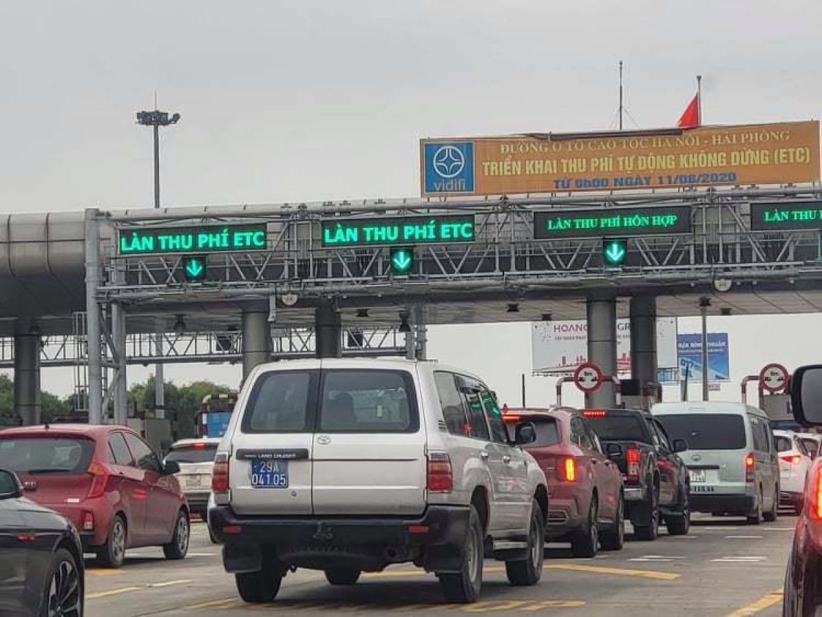 Cao tốc Hà Nội - Hải Phòng sẽ chỉ thu phí tự động không dừng từ ngày 1/6/2022.