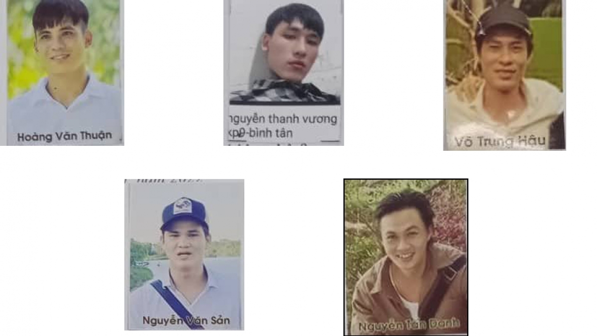 Các đối tượng bị truy tìm