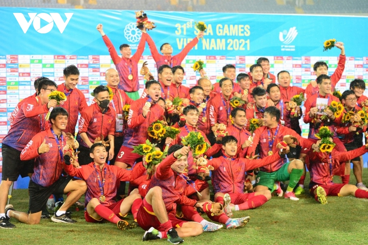 Lương Duy Cương là một trong những thành viên U23 Việt Nam vừa giành HCV SEA Games 31. (Ảnh: Dương Thuật).