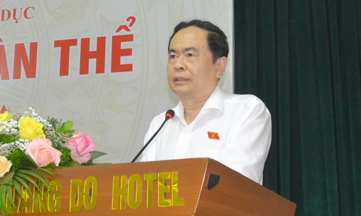 Phó Chủ tịch Thường trực Quốc hội Trần Thanh Mẫn phát biểu