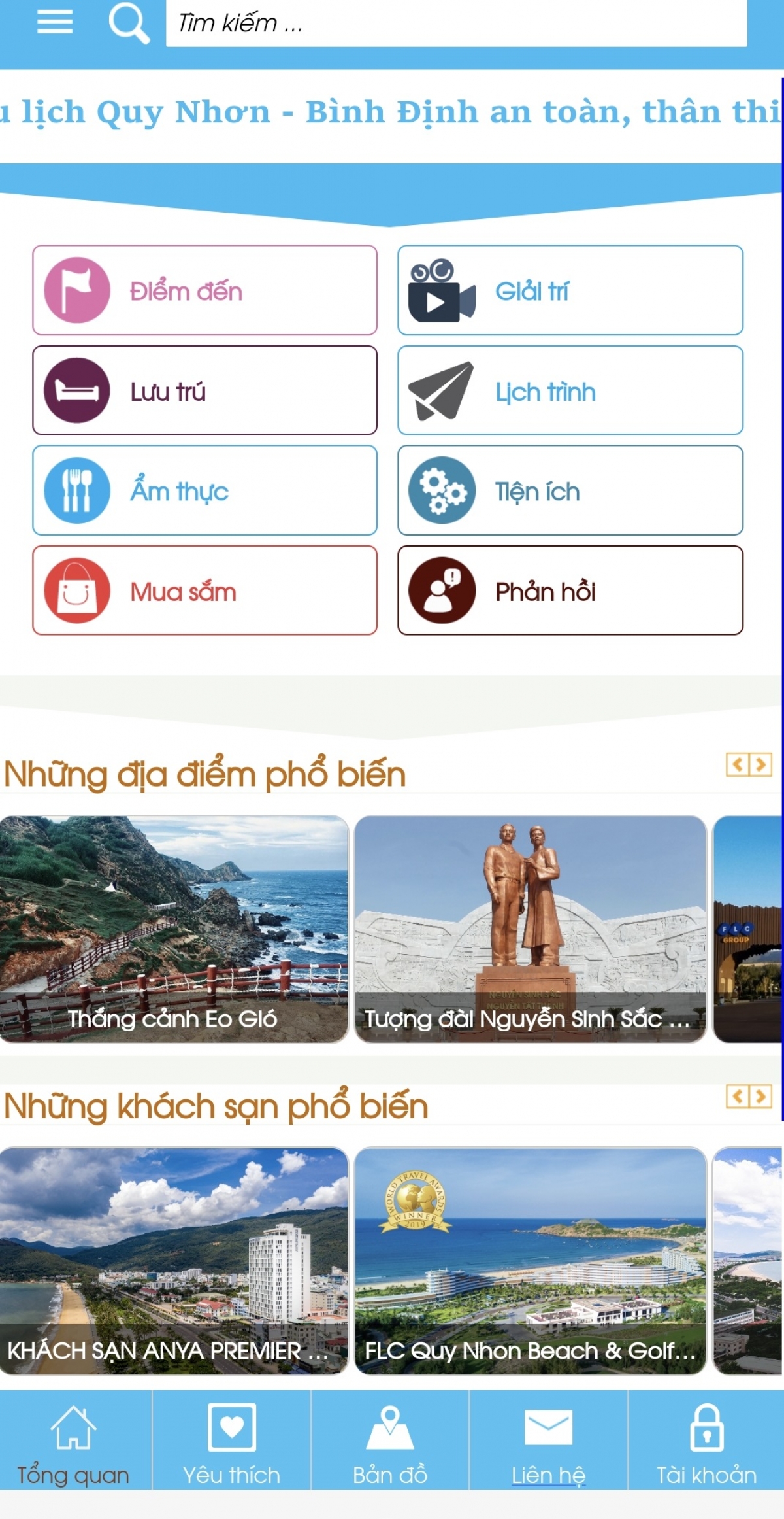 App du lịch Quy Nhơn - Bình Định như một