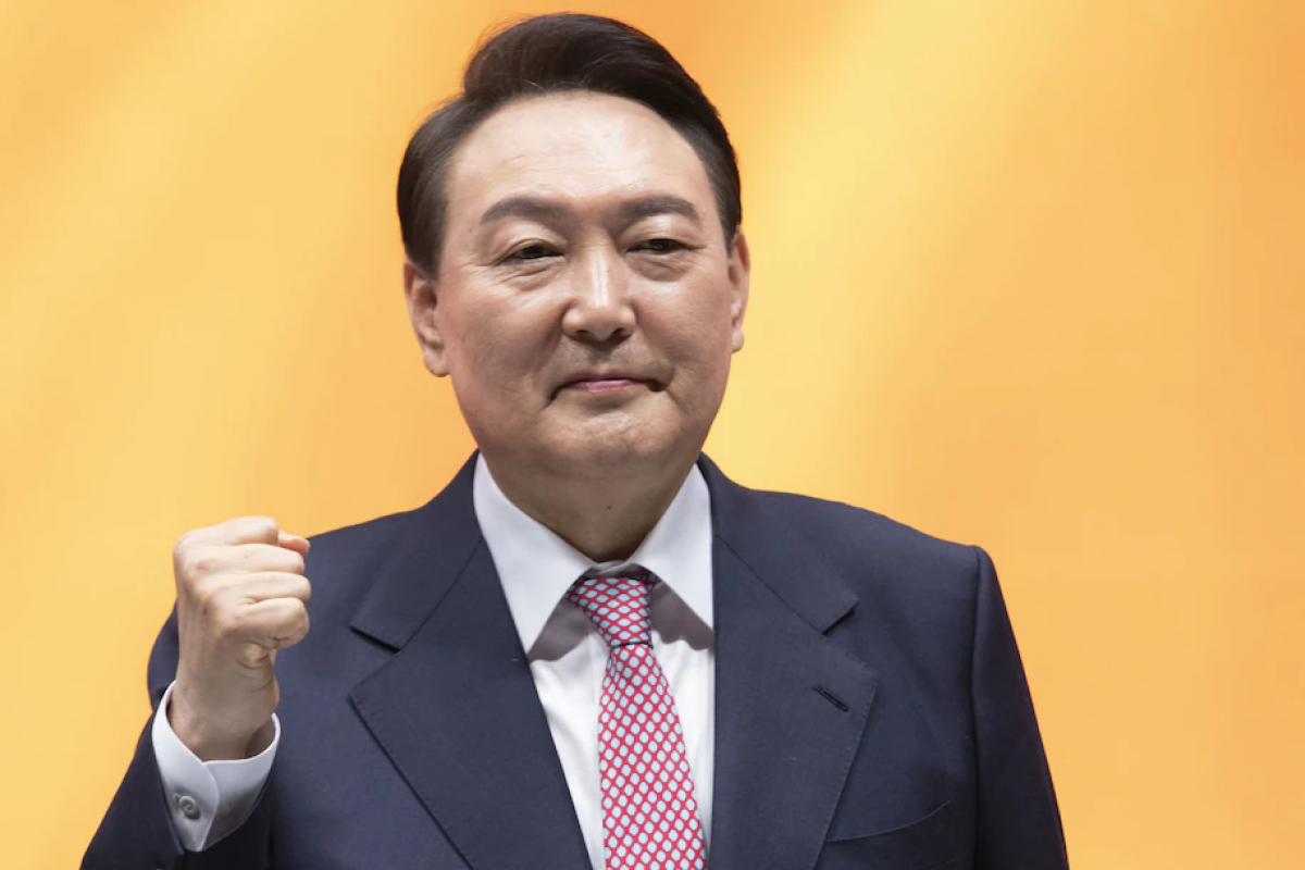 Tổng thống đắc cử Hàn Quốc Yoon Suk-yeol. Ảnh: Bloomberg