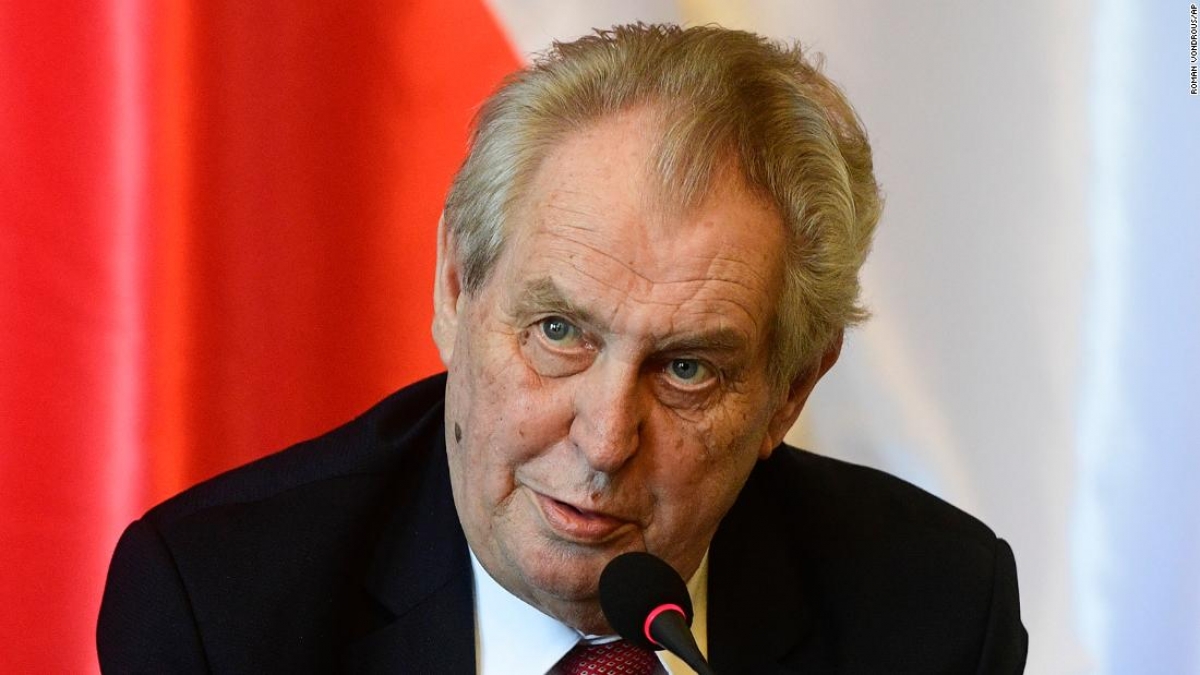 Tổng thống Séc Milos Zeman. Ảnh: AP