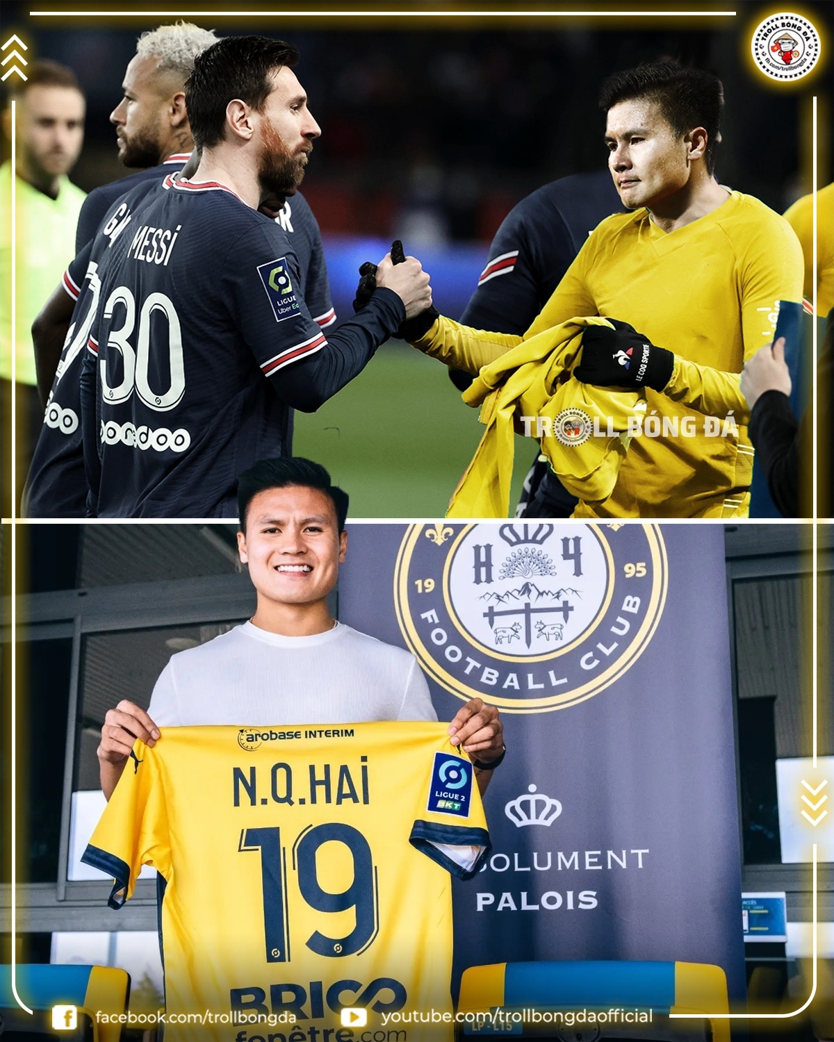 biem hoa 24h nguoi ham mo mo ve man doi dau quang hai - messi hinh anh 2