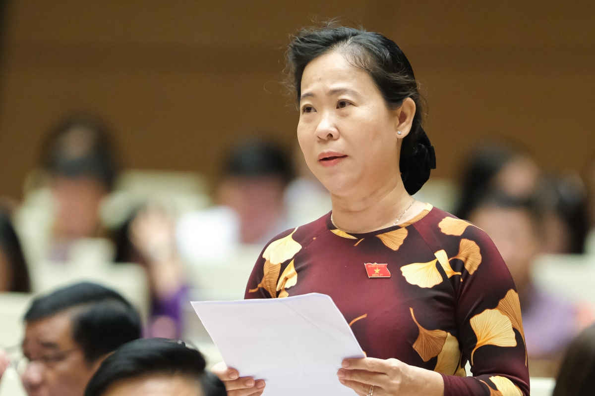 Đại biểu Tô Ái Vang, đoàn Sóc Trăng.
