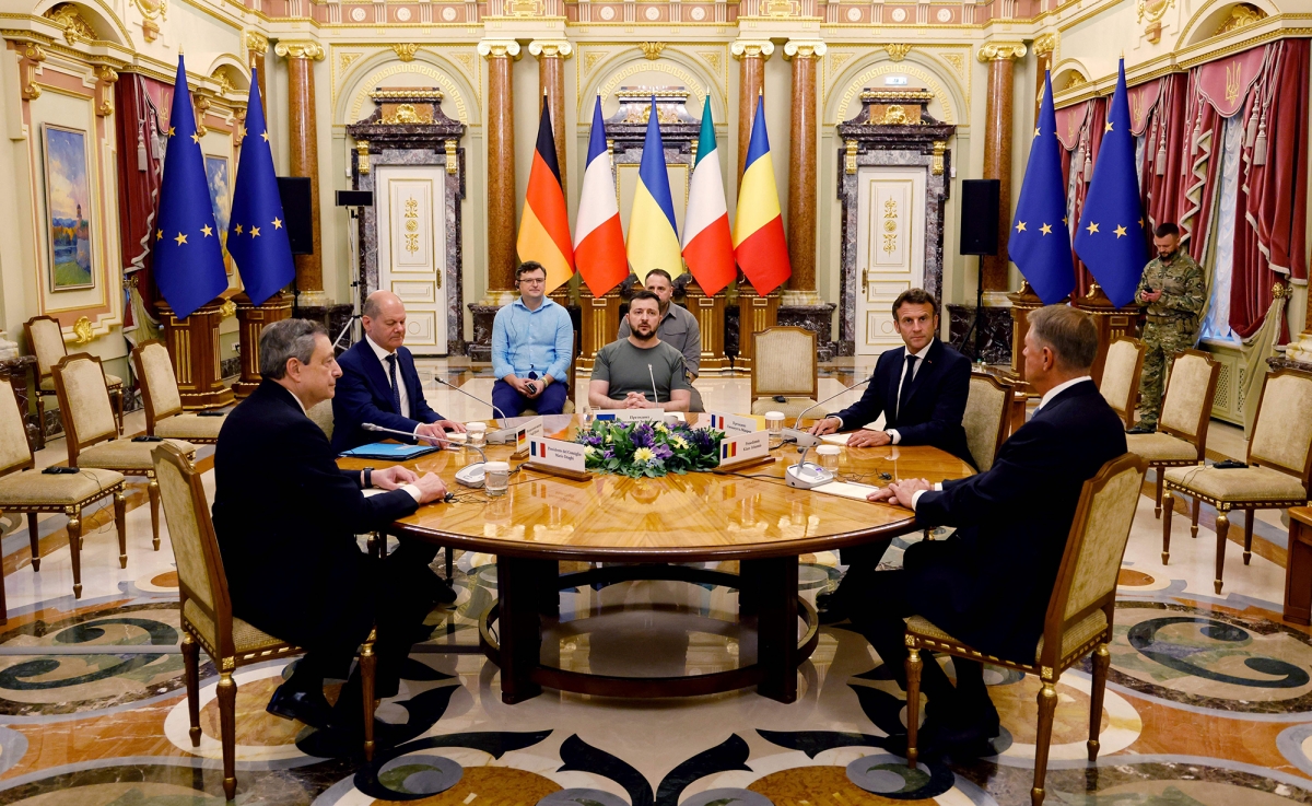 hình ảnh lãnh đạo châu Âu gặp ông zelensky lần đầu tiên từ khi xung đột nổ ra hình ảnh 1 hinh anh lanh dao chau Au gap ong zelensky lan dau tien tu khi xung dot no ra hinh anh 1