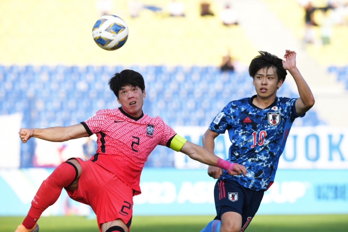 thang dam u23 han quoc, u23 nhat ban vao ban ket u23 chau A 2022 hinh anh 10