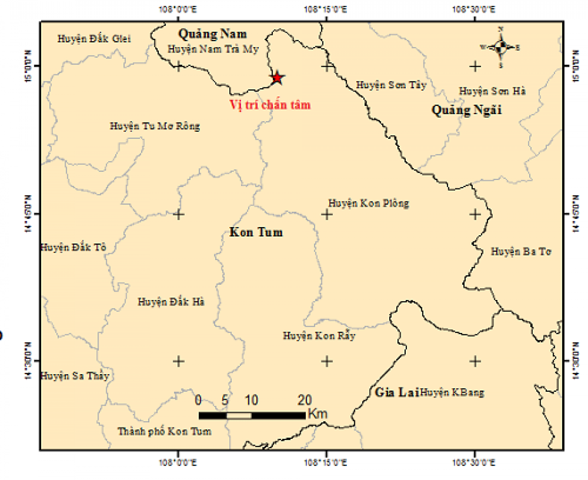 xay ra 2 tran dong dat o kon tum trong mot ngay hinh anh 2