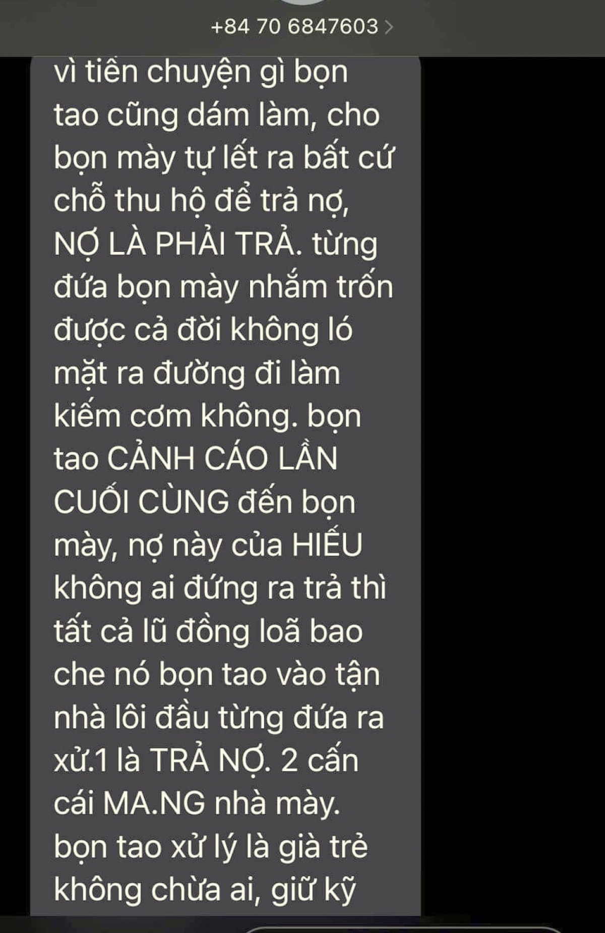 Các em sinh viên liên tục nhận được tin nhắn đe dọa, chửi bới