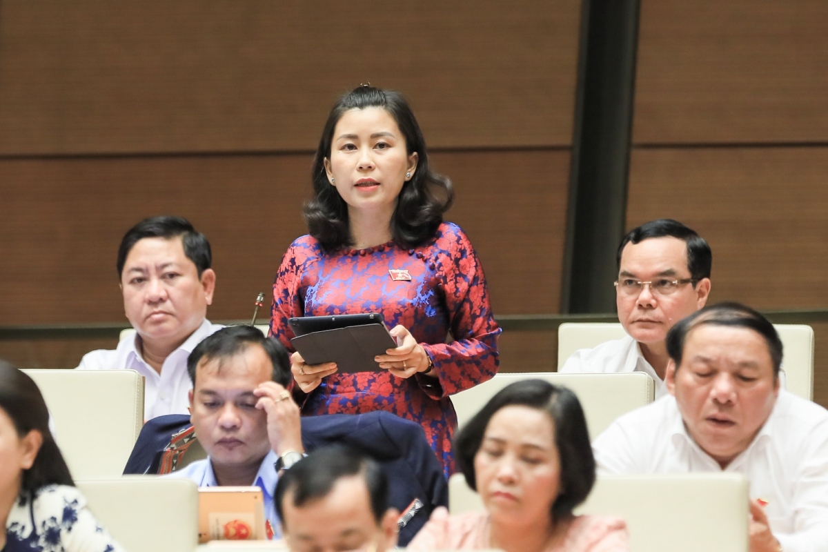 Đại biểu Quốc hội thảo luận trên hội trường, ngày 1/6