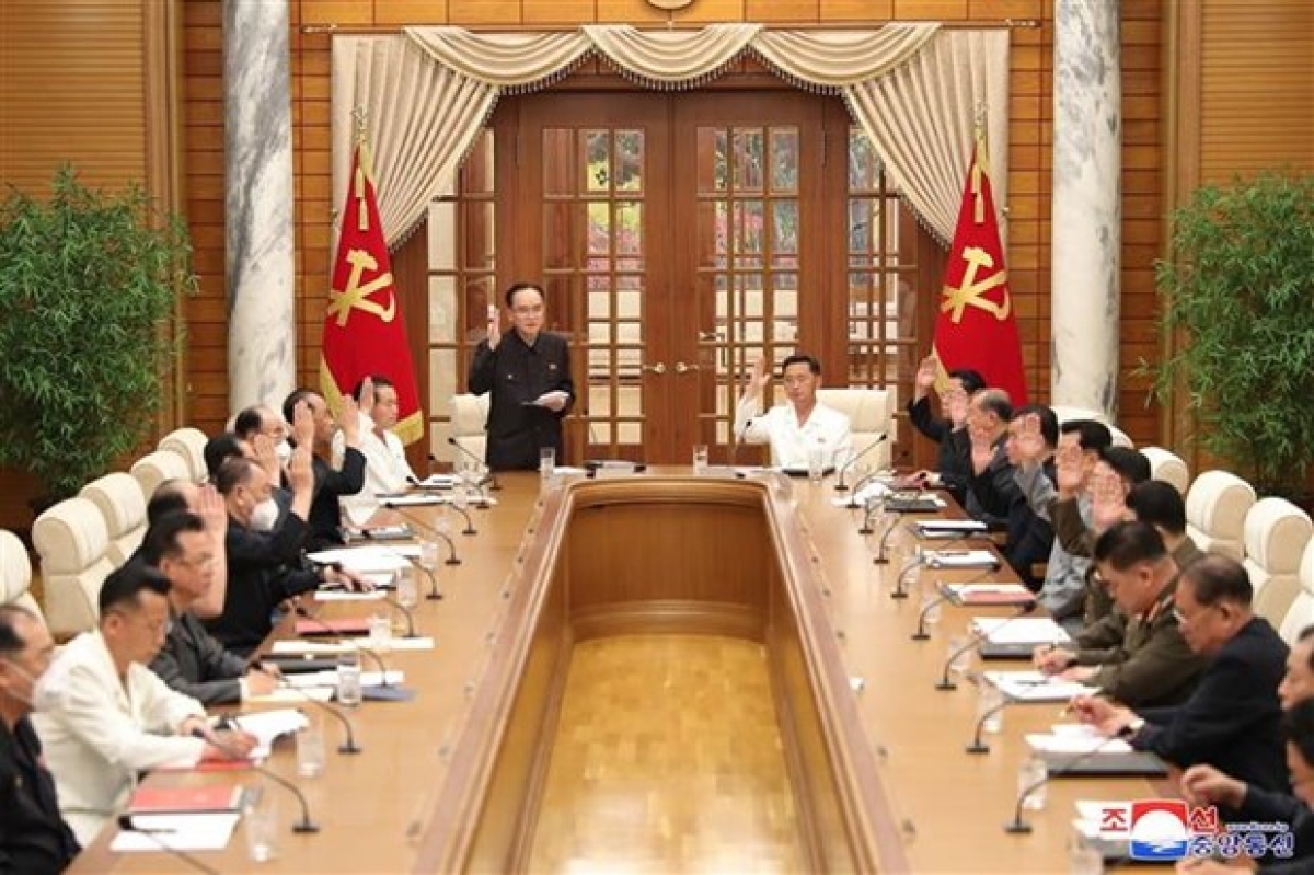 triều tiên họp toàn thể ban chấp hành trung ương Đảng lao động hình ảnh 1 trieu tien hop toan the ban chap hanh trung uong Dang lao dong hinh anh 1