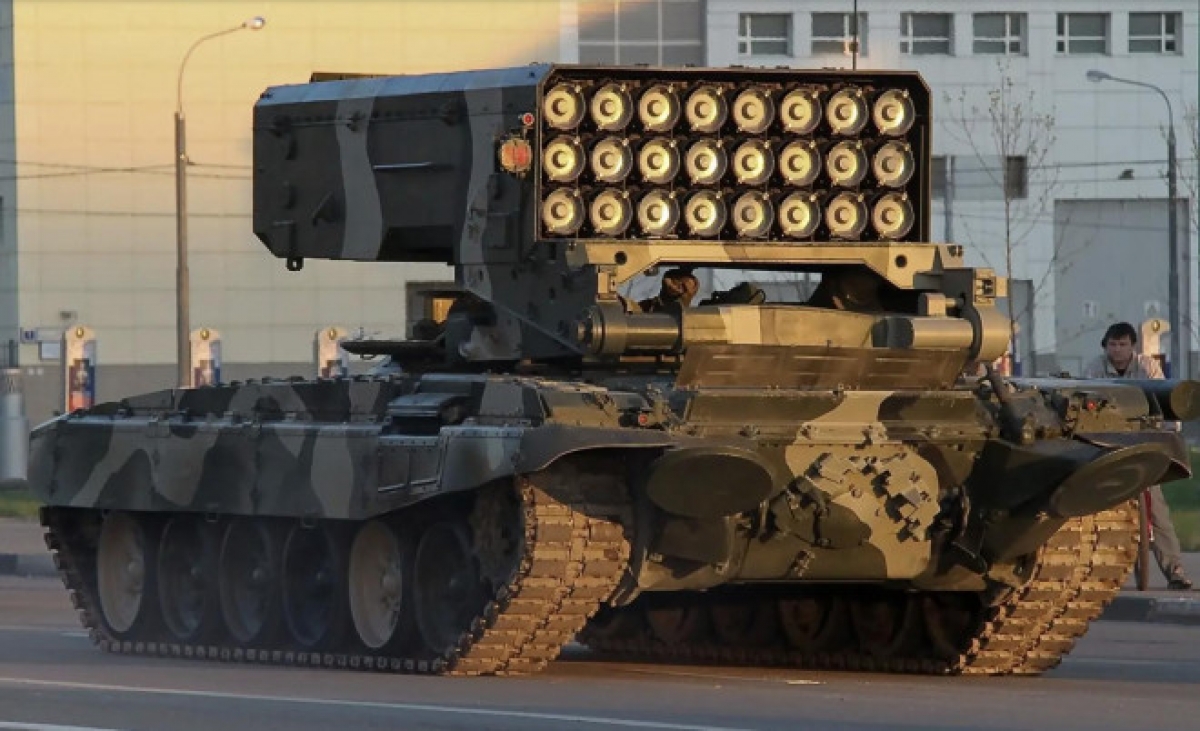 nga sử dụng pháo phản lực tos-1a tấn công các mục tiêu của ukraine hình ảnh 1 nga su dung phao phan luc tos-1a tan cong cac muc tieu cua ukraine hinh anh 1