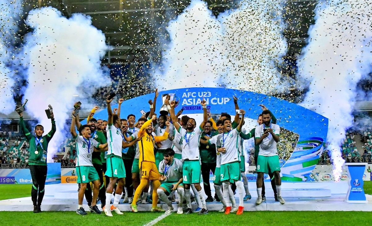 vô địch u23 châu Á 2022, mỗi cầu thủ u23 saudi arabia được thưởng 6,2 tỷ đồng hình ảnh 1 vo dich u23 chau A 2022, moi cau thu u23 saudi arabia duoc thuong 6,2 ty dong hinh anh 1