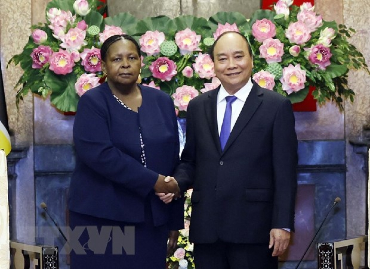 chủ tịch nước nguyễn xuân phúc tiếp chủ tịch quốc hội mozambique hình ảnh 1 chu tich nuoc nguyen xuan phuc tiep chu tich quoc hoi mozambique hinh anh 1