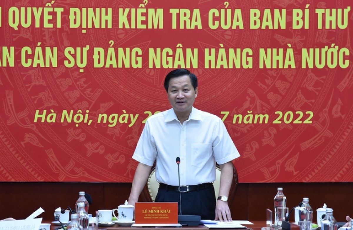 ban bí thư trung ương Đảng kiểm tra ban cán sự Đảng ngân hàng nhà nước việt nam hình ảnh 1 ban bi thu trung uong Dang kiem tra ban can su Dang ngan hang nha nuoc viet nam hinh anh 1