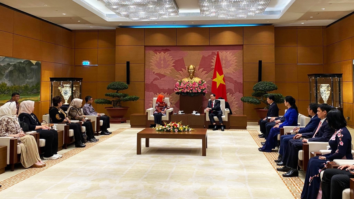 phó chủ tịch quốc hội trần thanh mẫn tiếp đoàn thượng viện indonesia hình ảnh 1 pho chu tich quoc hoi tran thanh man tiep doan thuong vien indonesia hinh anh 1