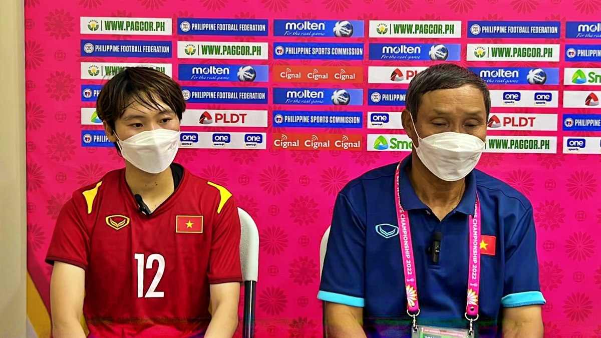 Đt nữ việt nam vào bán kết aff cup 2022, hlv mai Đức chung cảm ơn Ông trời hình ảnh 1 Dt nu viet nam vao ban ket aff cup 2022, hlv mai Duc chung cam on Ong troi hinh anh 1
